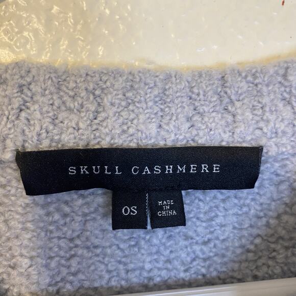 Skull Cashmere Madonna Skull Wool Blend Knit Sweater in Gray Size Small $345 - Picture 4 of 6